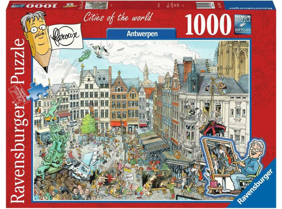 RAVENSBURGER Puzzle Mestá sveta: Antverpy 1000 dielikov