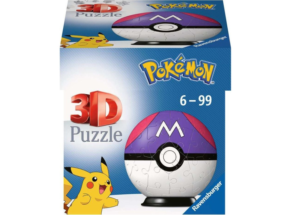 RAVENSBURGER Puzzleball Pokémon: Masterball 54 dielikov