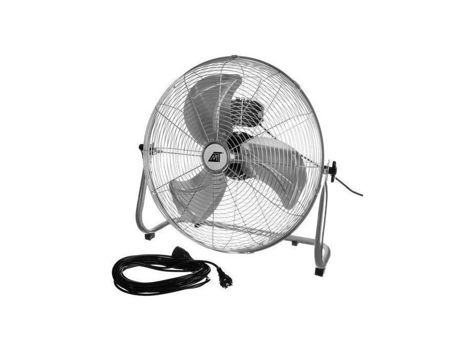 Podlahový ventilátor 55 cm - strieborný