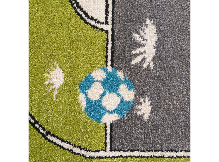 Detský koberec Štadión - zelený/modrý