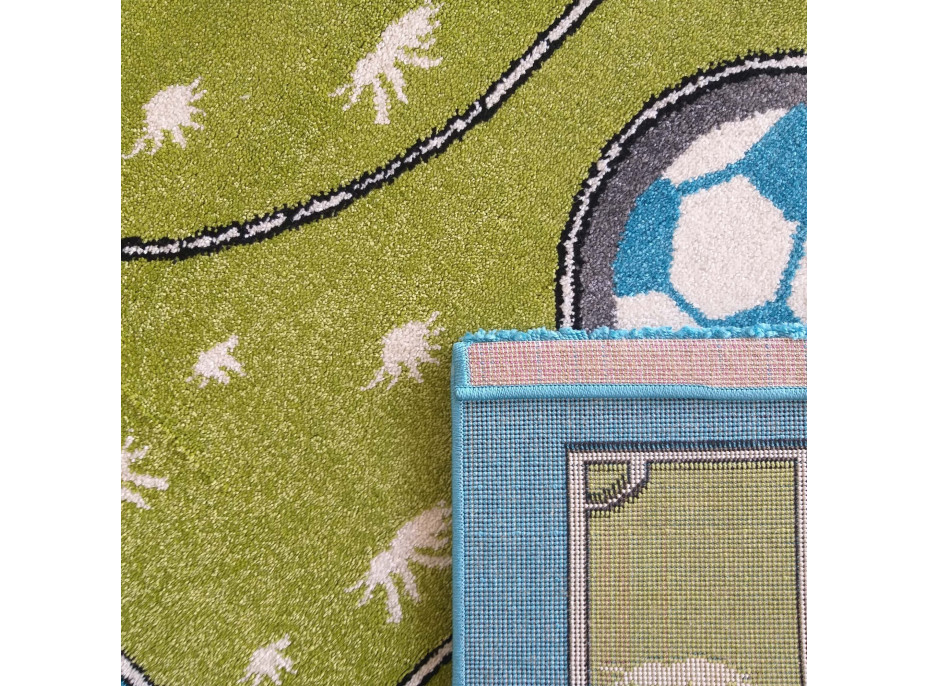 Detský koberec Štadión - zelený/modrý