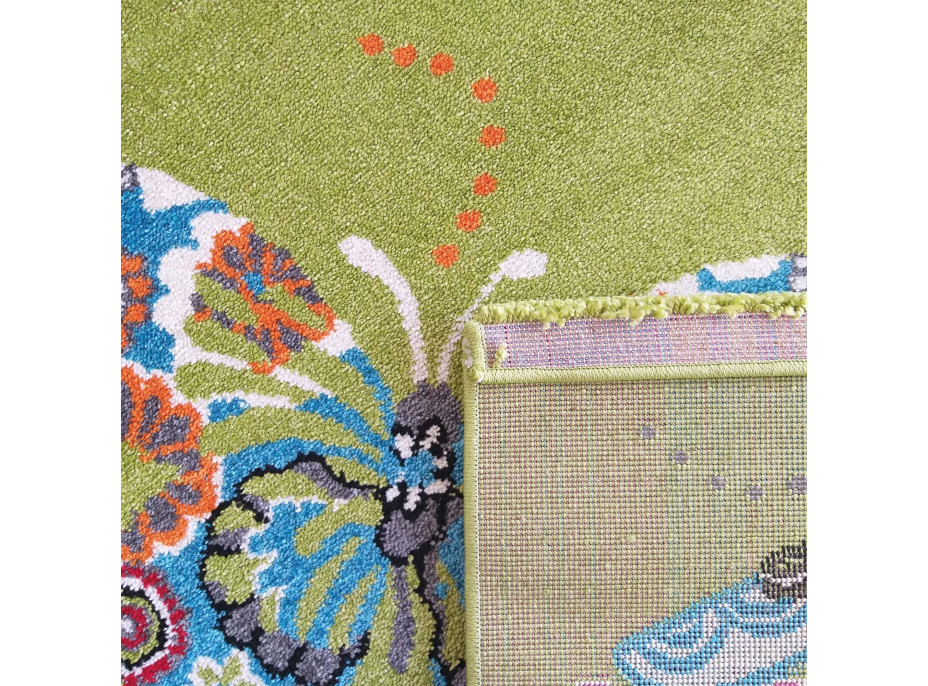 Detský koberec Motýliky - zelený