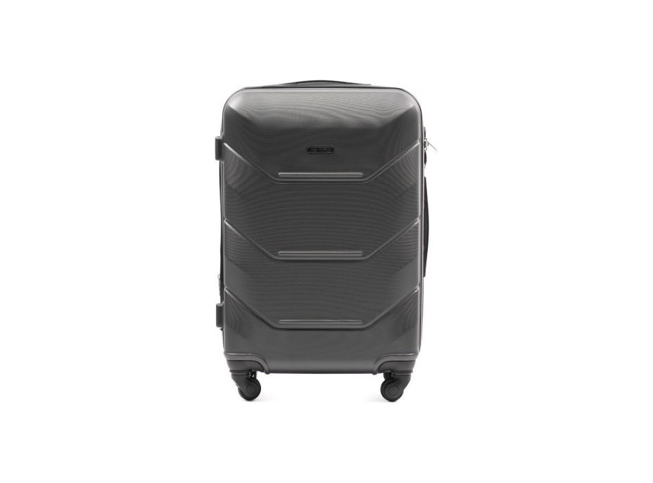 Moderný cestovný kufor PAVO - vel. M - tmavo šedý