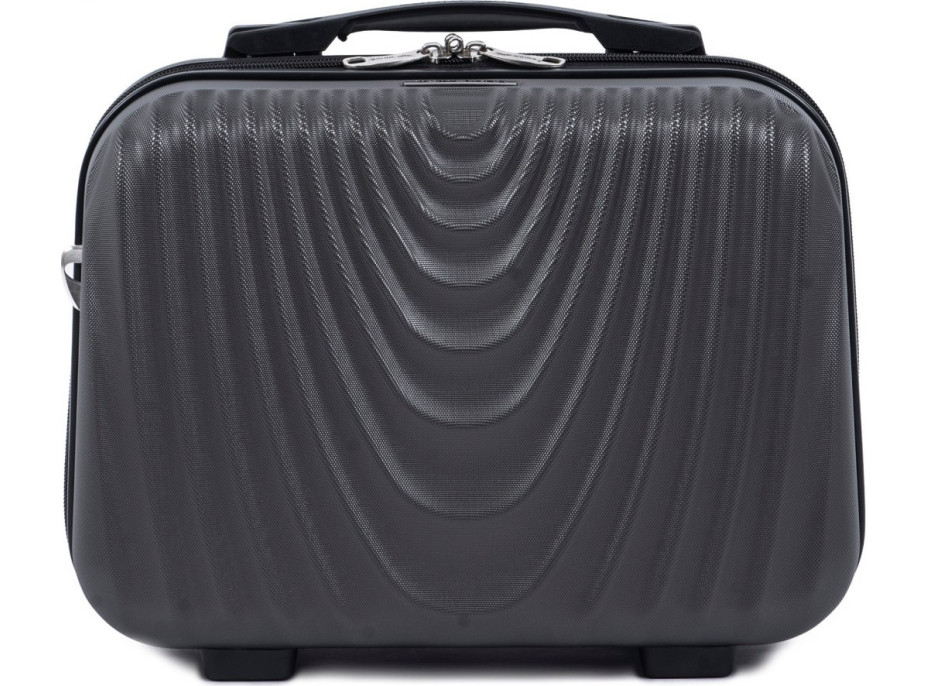 Kozmetický kufrík CADERE - tmavo šedý