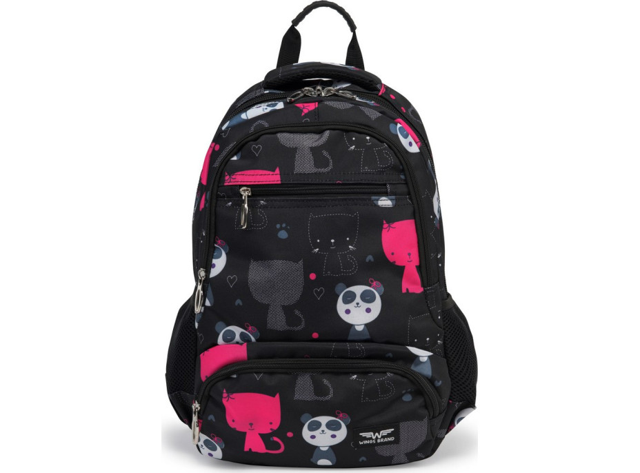 Detský batoh PANDA - čierny