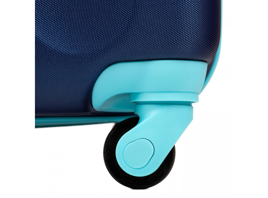 Detské cestovné kufre BUBBLE - set 2x XS + 2x S - tmavo modré