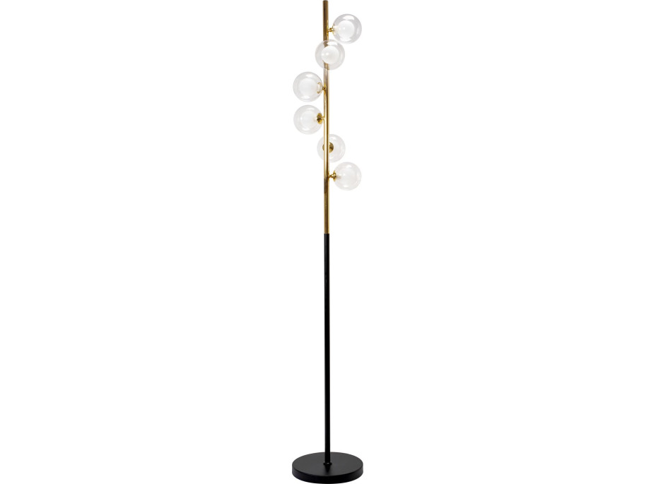 Stojacia lampa BUBBLE - zlatá/čierna