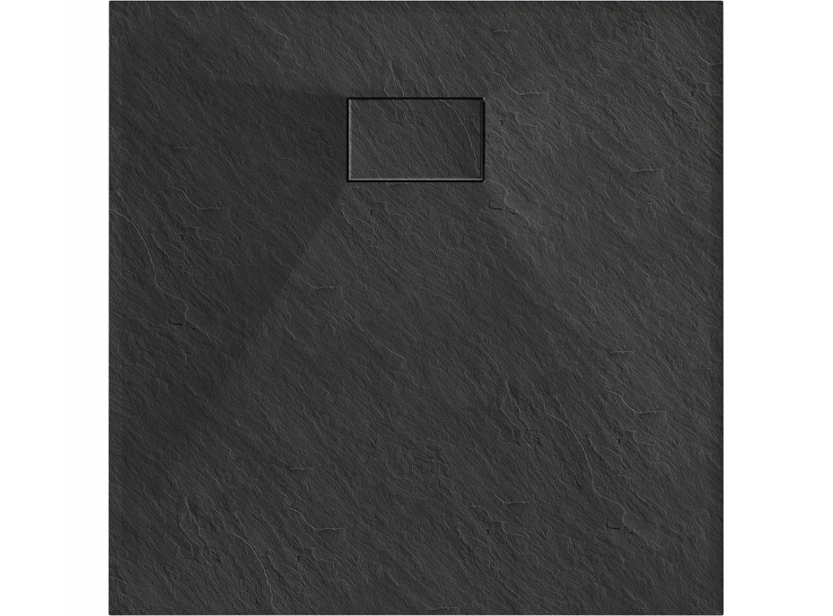 Sprchová SMC vanička MEXEN HUGO 80x80 cm - čierna, 42708080