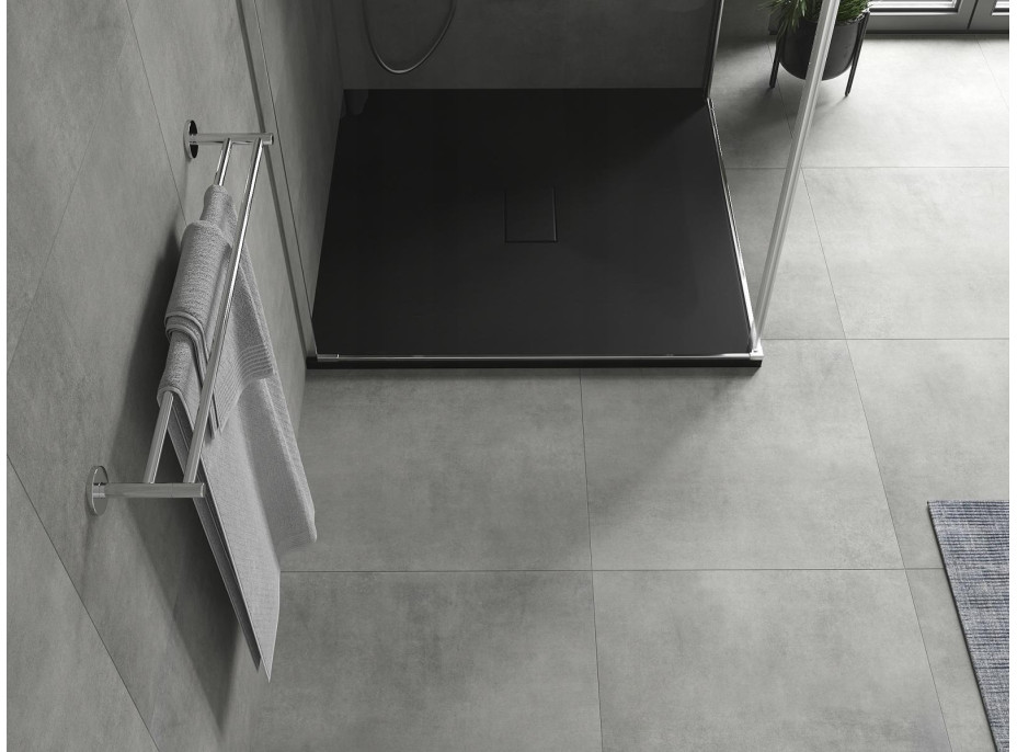 Sprchová SMC vanička MEXEN HUGO 100x100 cm - čierna, 42701010
