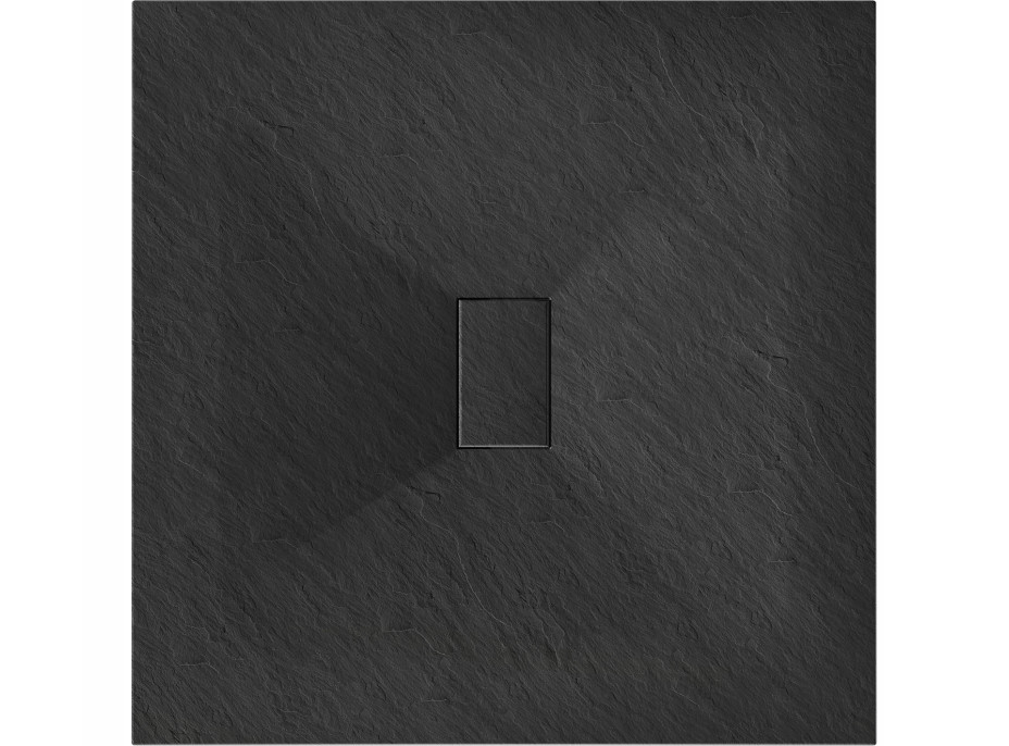 Sprchová SMC vanička MEXEN HUGO 100x100 cm - čierna, 42701010