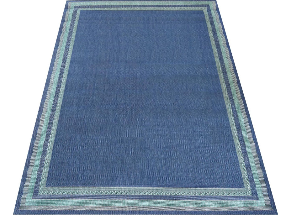 Sisalový koberec DWAYNE duo - modrý