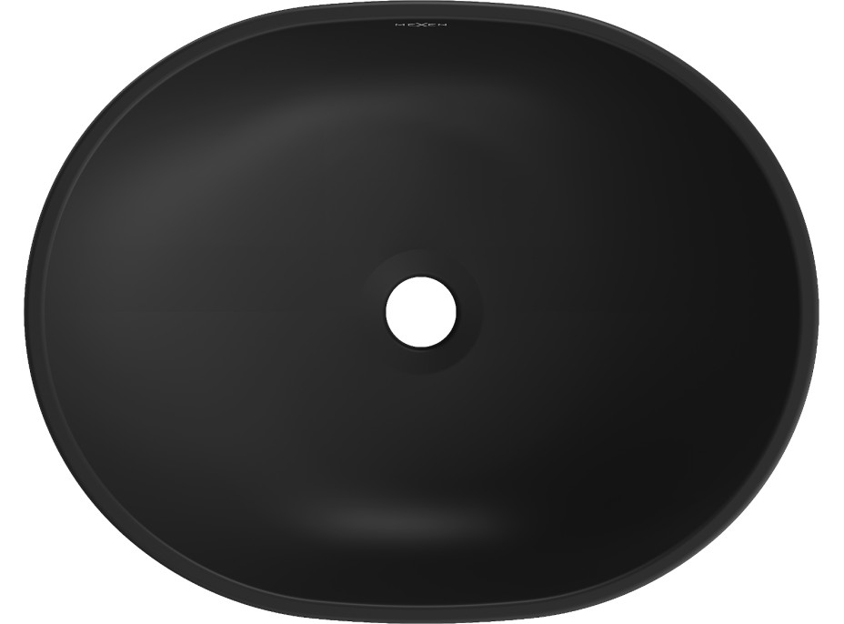 Keramické umývadlo MEXEN VIKI - čierne matné/strieborné, 21054874