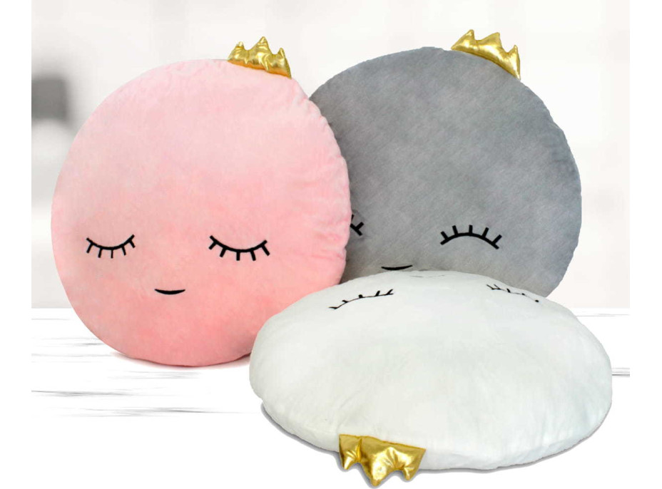 Plyšový vankúš PETIT ROYAL - ružový