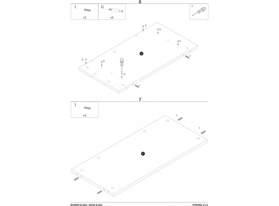 Písací stôl GATE so šuplíkmi - antracitový/dub wotan