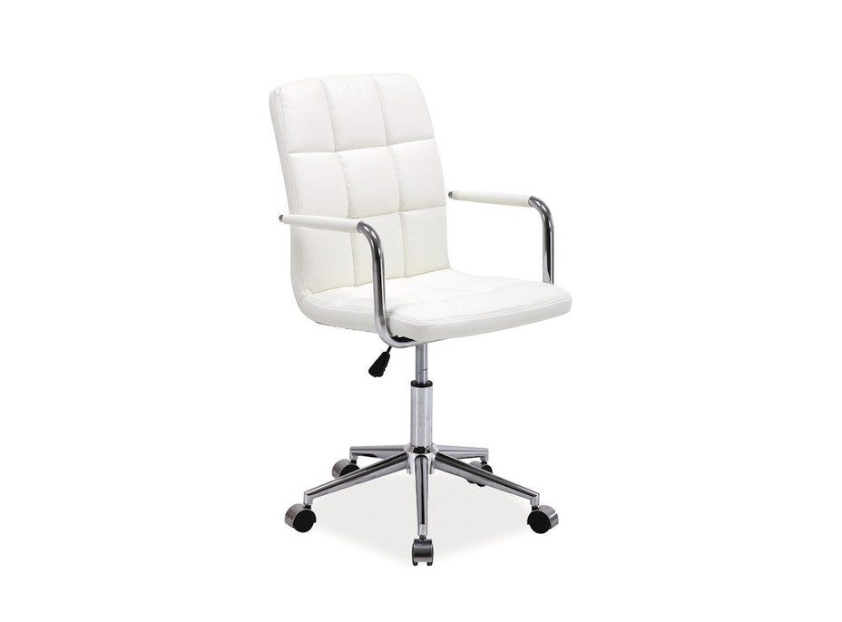 Kancelárska stolička SIPLE - eko koža - biela