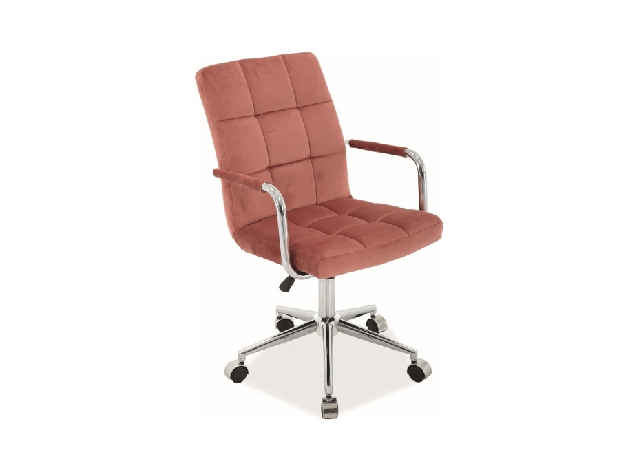 Kancelárska stolička SIPLE - velvet - staroružová