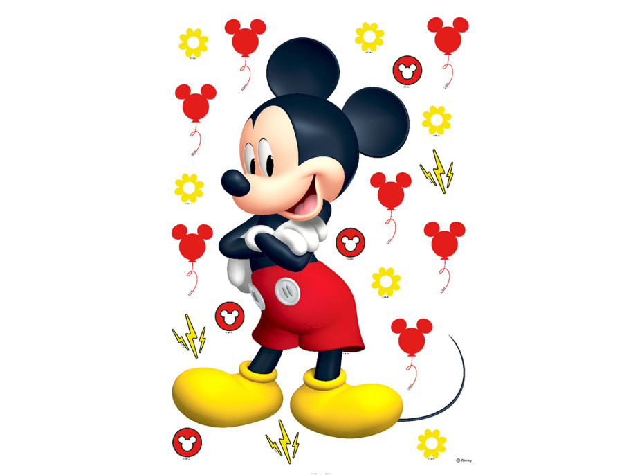 Detská samolepka na stenu - DISNEY - Mickey Mouse - 42,5 x65 cm