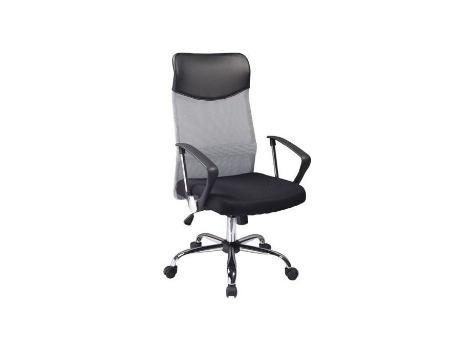 Kancelárska stolička BREEZE - látka - šedá / čierna