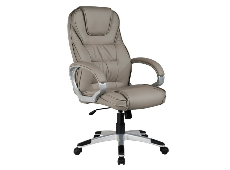 Kancelárska stolička OBAN - eko koža - šedé