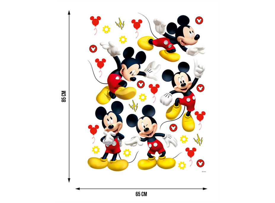 Detská samolepka na stenu - DISNEY - Mickey pózuje - 65x85 cm