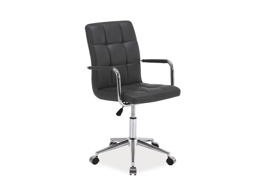 Kancelárska stolička SIPLE - eko koža - šedá