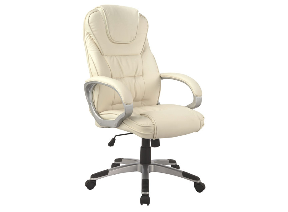 Kancelárska stolička OBAN - eko koža - béžové