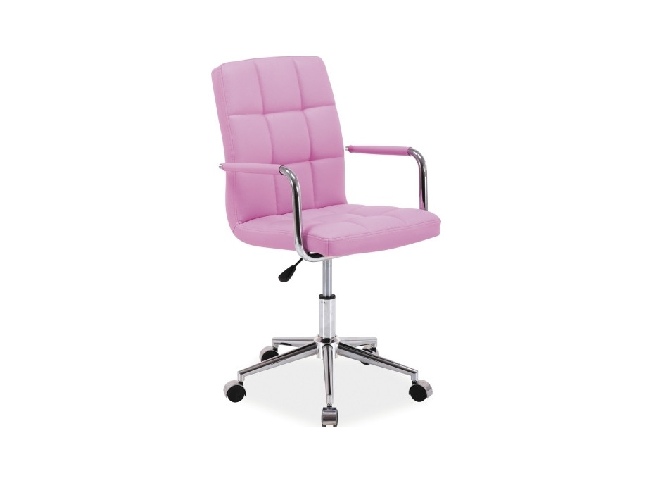 Kancelárska stolička SIPLE - eko koža - ružová