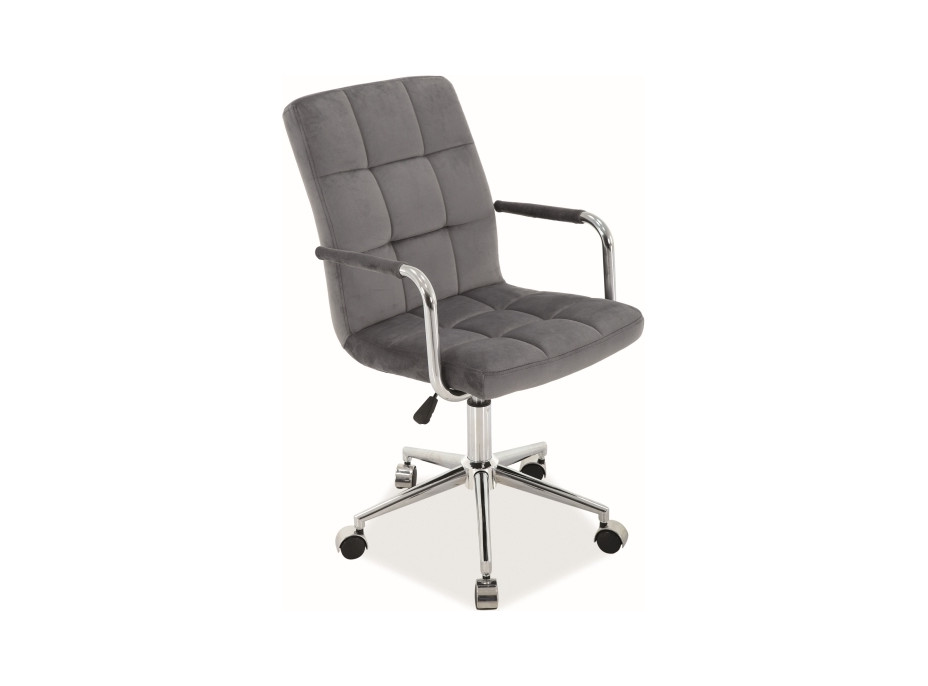Kancelárska stolička SIPLE - velvet - šedá