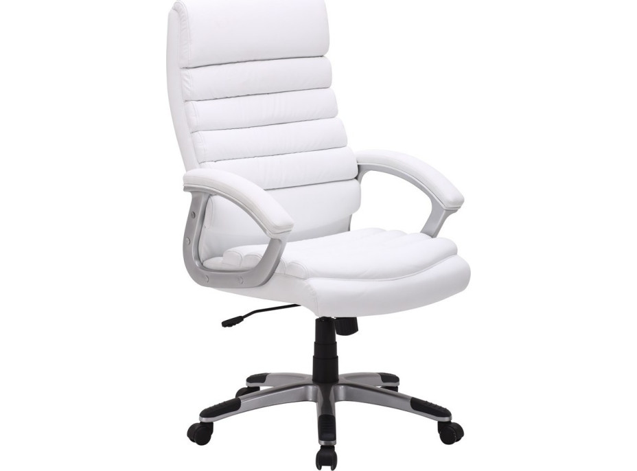 Kancelárska stolička ROLLO - eko koža - biele