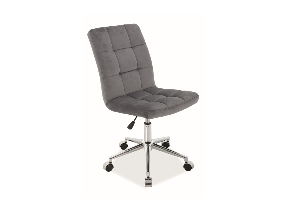 Kancelárska stolička BULL - velvet - šedá
