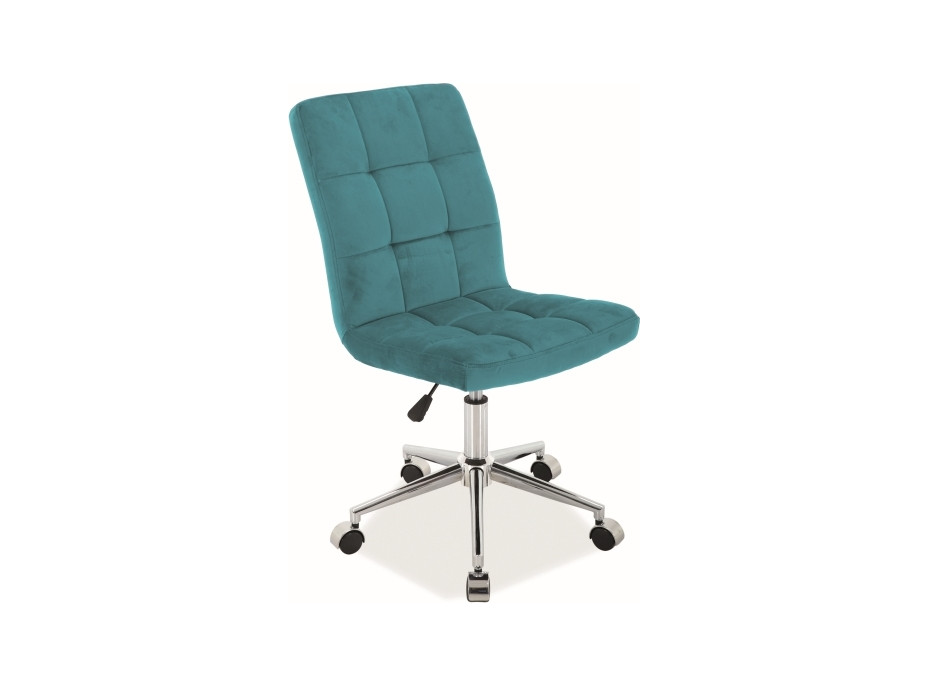 Kancelárska stolička BULL - velvet - tyrkysovo zelená