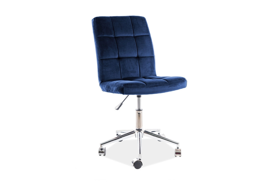 Kancelárska stolička BULL - velvet - tmavo modrá