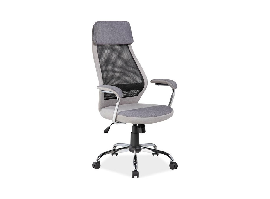 Kancelárska stolička WINDER - látka - šedá / čierna