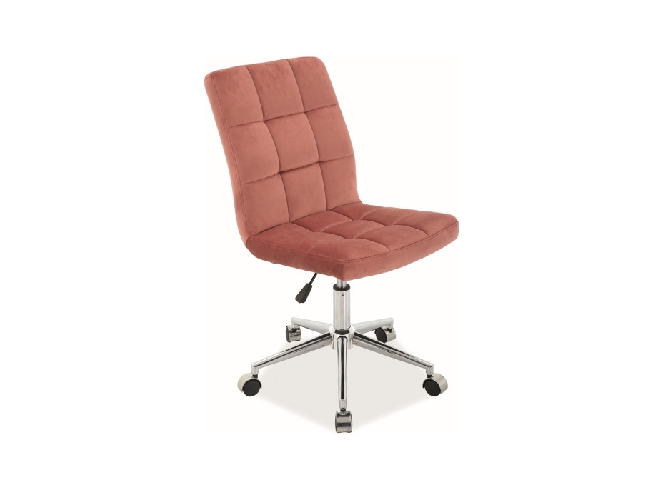 Kancelárska stolička BULL - velvet - staroružová
