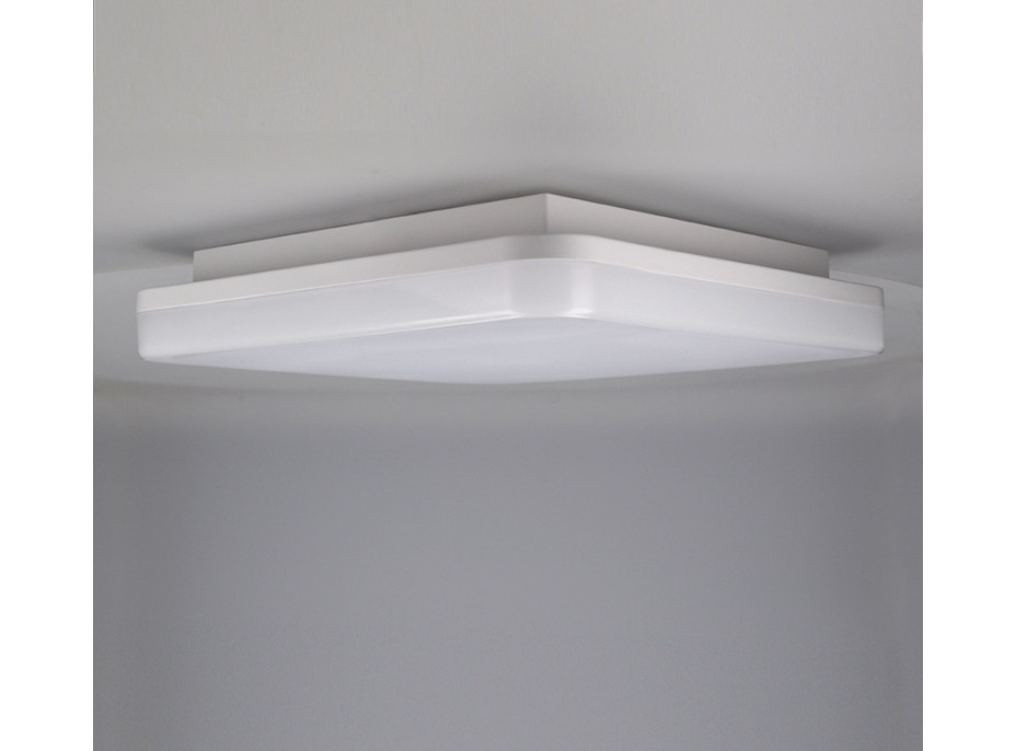 LED vonkajšie osvetlenie, prisadené, štvorcové, IP54, 24W, 1920lm, 4000K, 28cm