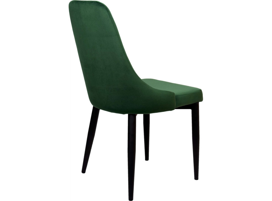 Zelená jedálenská stolička velvet LORIENT