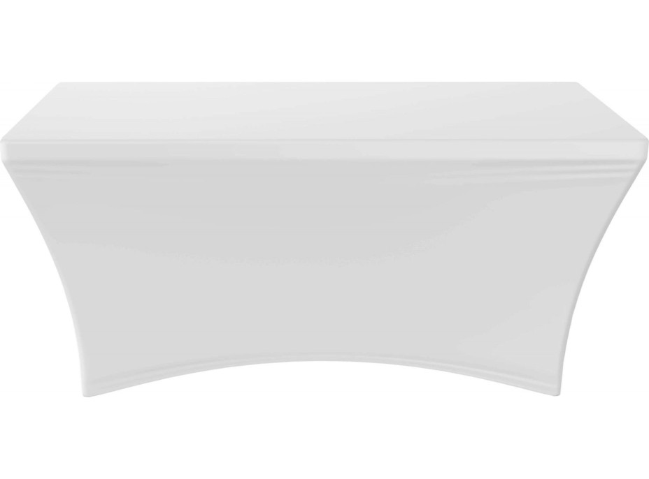 Biely elastický návlek na cateringový stôl 180 cm