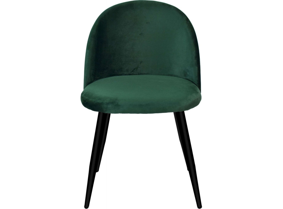 Zelená čalúnená stolička K-SOUL VELVET