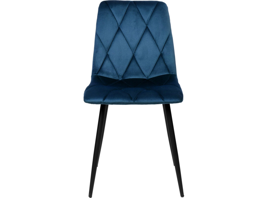 Modrá čalúnená stolička MADISON