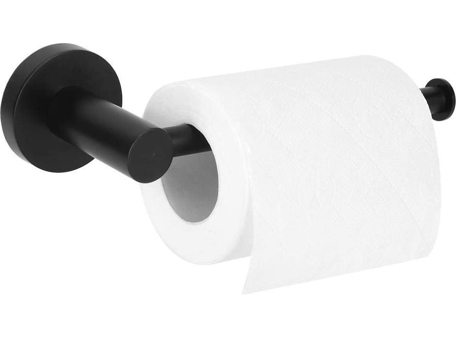Čierny držiak na toaletný papier VOST