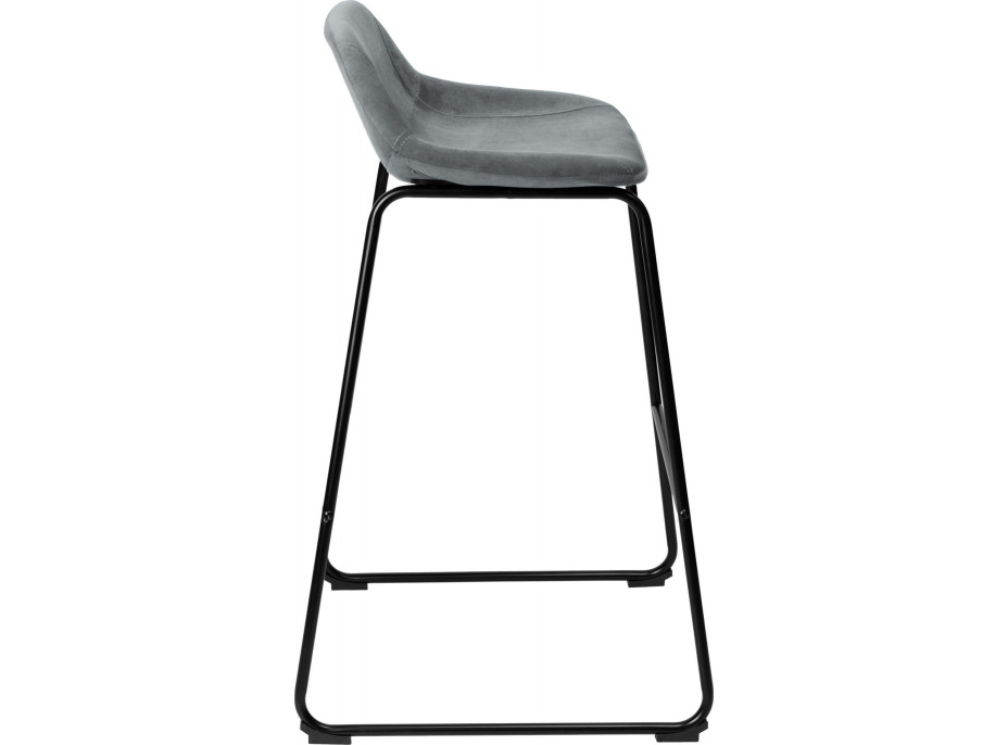 Šedá loftová barová stolička SLIGO - 2 kusy