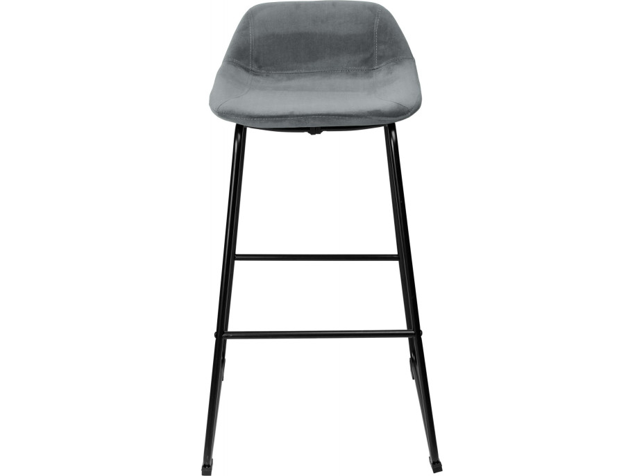 Šedá loftová barová stolička SLIGO - 2 kusy