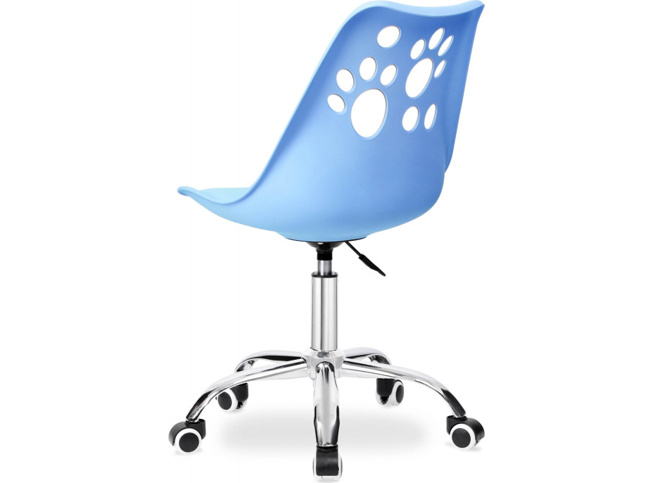 Modrá otočná stolička Grover