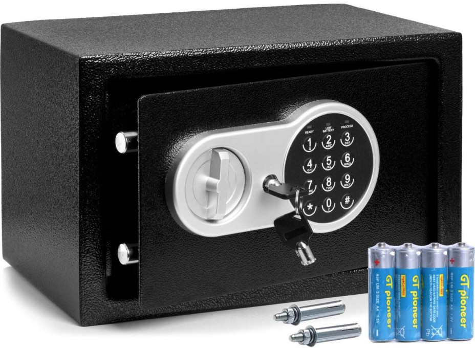 Kovový trezor s elektronickým zámkom PREMIO