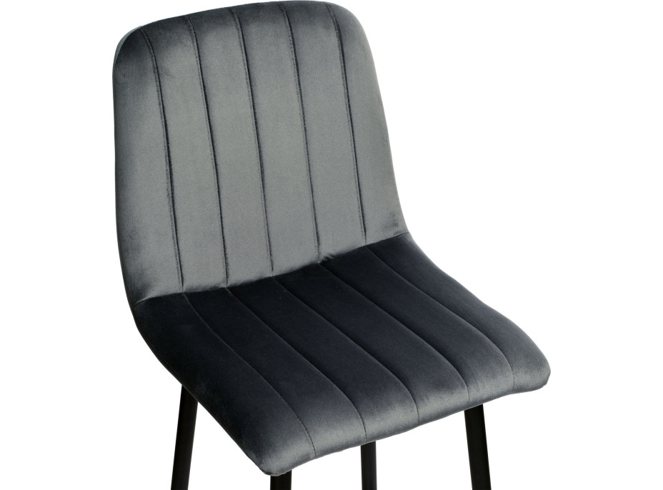 Tmavosivá barová stolička TORONTO