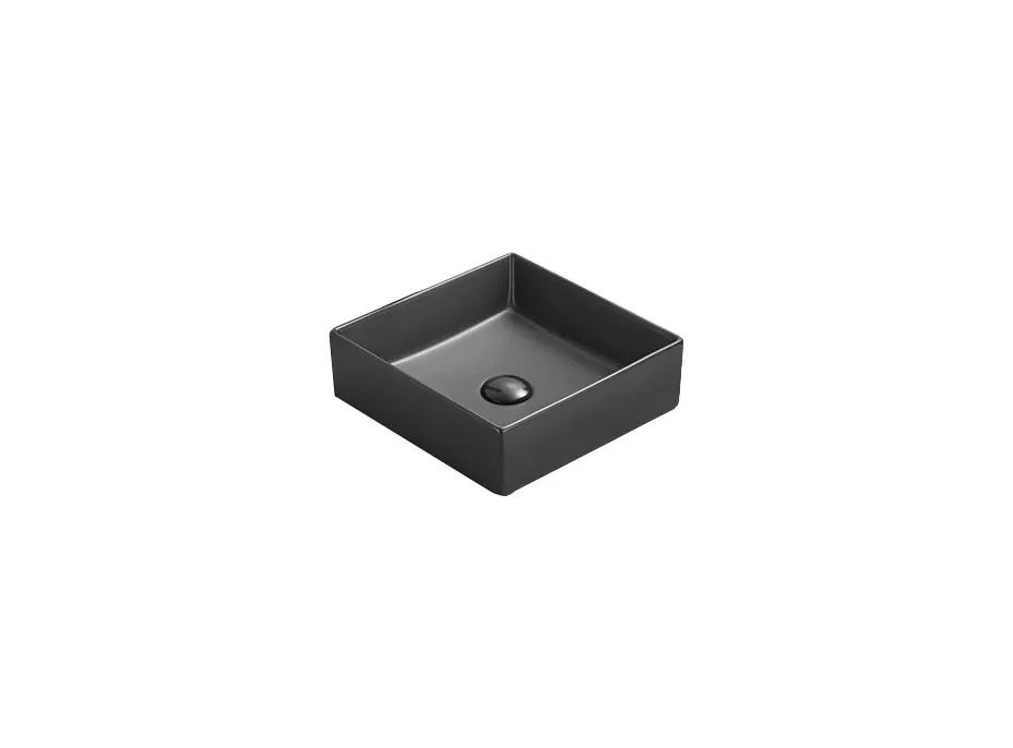 Keramické umývadlo MEXEN GOYA 35x35 cm - čierne matné, 22183585