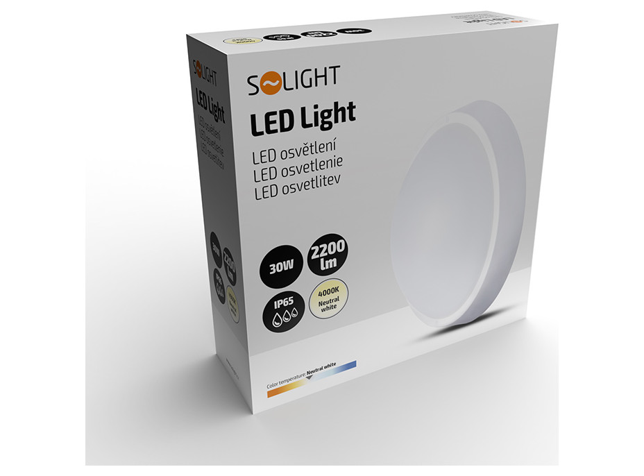 LED vonkajšie osvetlenie, 30W, 2200lm, 4000K, IP65, 32cm