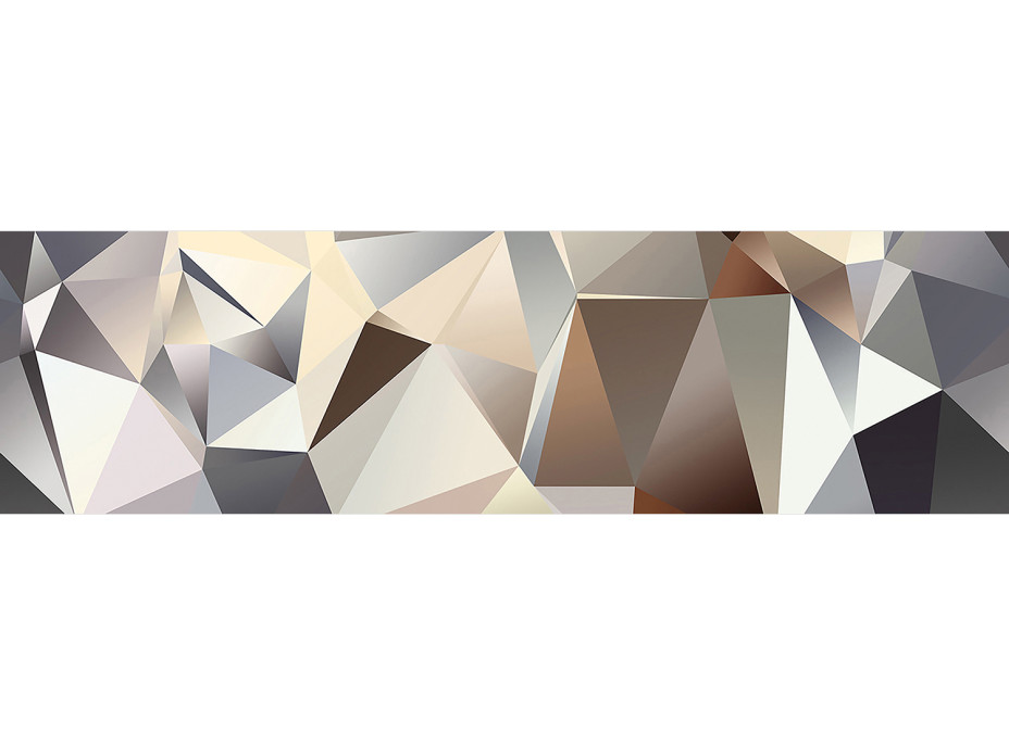 Moderná samolepiaca bordúra - Pyramídy 3D - 14x500 cm