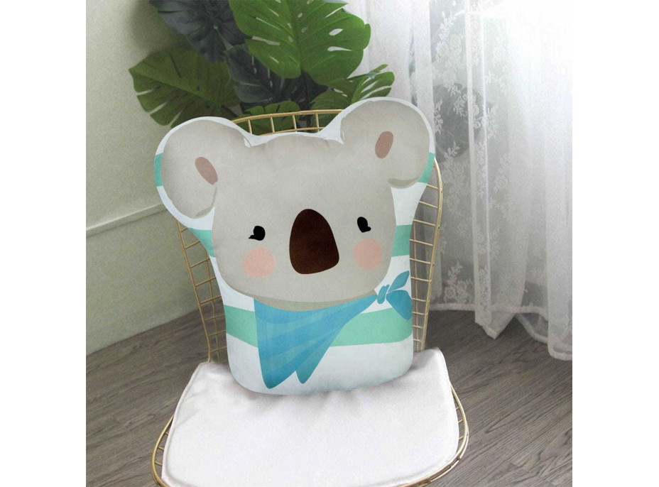 Tvarovaný vankúš TEDDY BEAR Koala 38 cm - mätový