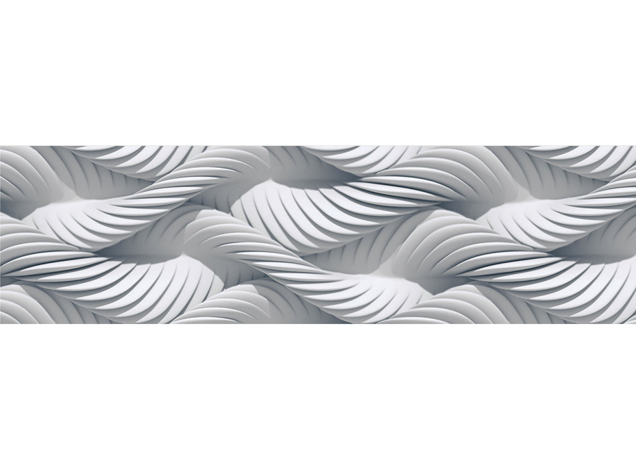 Moderná samolepiaca bordúra - Pletené laná 3D - 14x500 cm